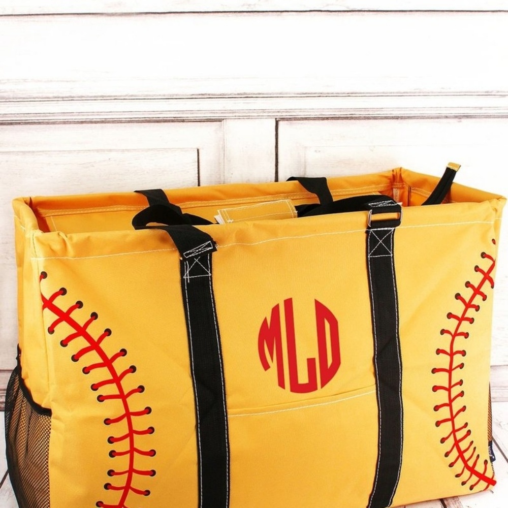 Huge Personalized softball tote